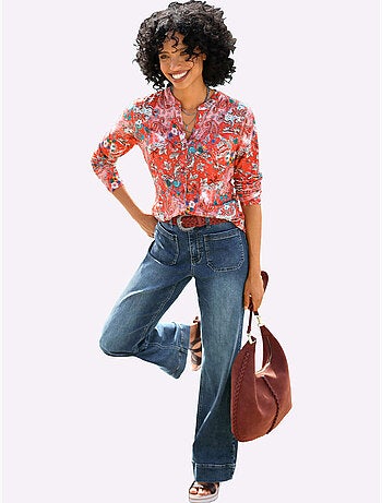 Jean Coupe Bootcut Décontractée - Taille Standard - Helline