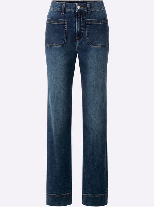 Jean Coupe Bootcut Décontractée - Taille Standard - Helline - Kiabi Jean Coupe Bootcut Décontractée - Taille Standard - Helline - Kiabi