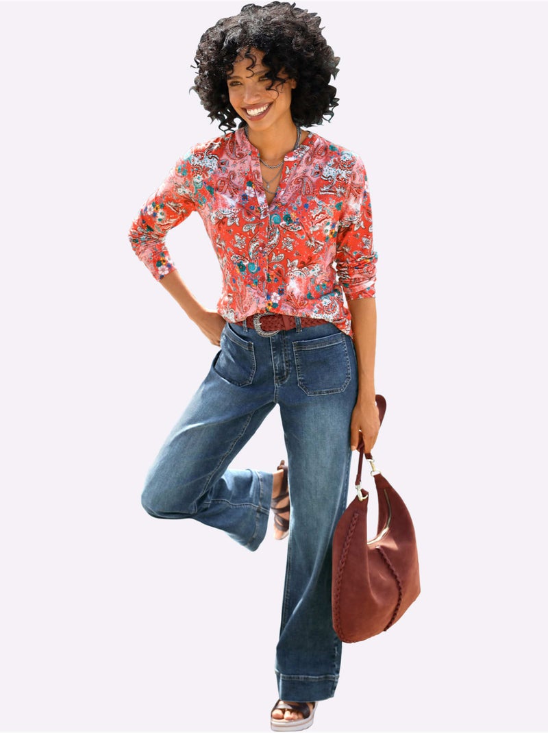 Jean Coupe Bootcut Décontractée - Taille Standard - Helline Bleu jean - Kiabi