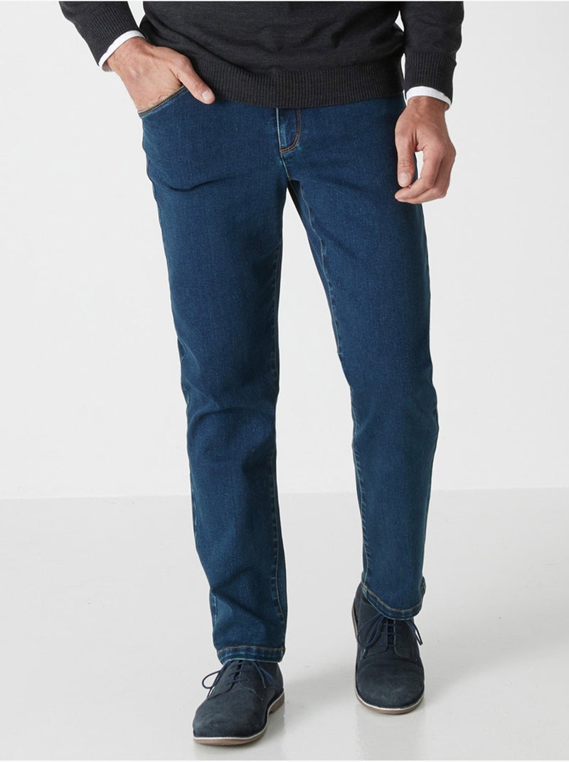 Jean coupe droite - DAXON Bleu - Kiabi