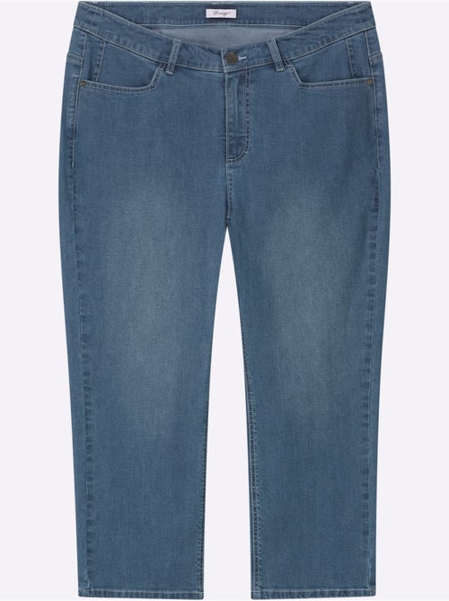 Jean Coupe Droite Aux Jambes - Taille Standard - Sheego - Kiabi Jean Coupe Droite Aux Jambes - Taille Standard - Sheego - Kiabi