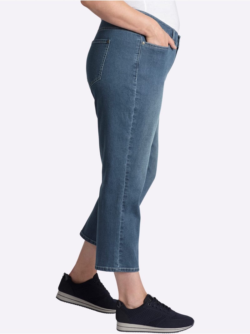 Jean Coupe Droite Aux Jambes - Taille Standard - Sheego Bleu - Kiabi