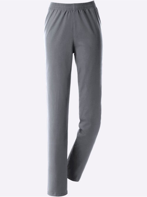 Jean coupe droite avec ceinture élastique et matière extensible douce - Taille courte - Moda Vilona - Kiabi Jean coupe droite avec ceinture élastique et matière extensible douce - Taille courte - Moda Vilona - Kiabi