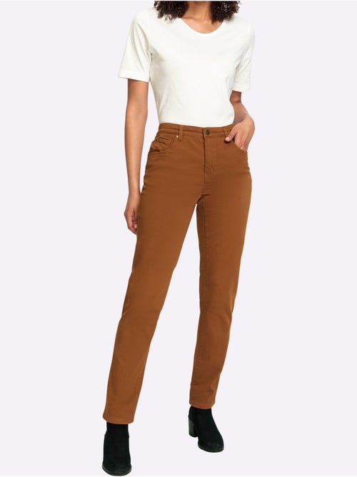 Jean coupe droite avec taille ajustable et poches pratiques - Taille extra courte - Witt - Kiabi Jean coupe droite avec taille ajustable et poches pratiques - Taille extra courte - Witt - Kiabi