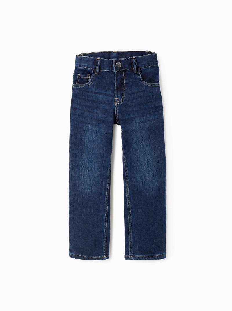 Jean Coupe Droite Bleu foncé - Kiabi