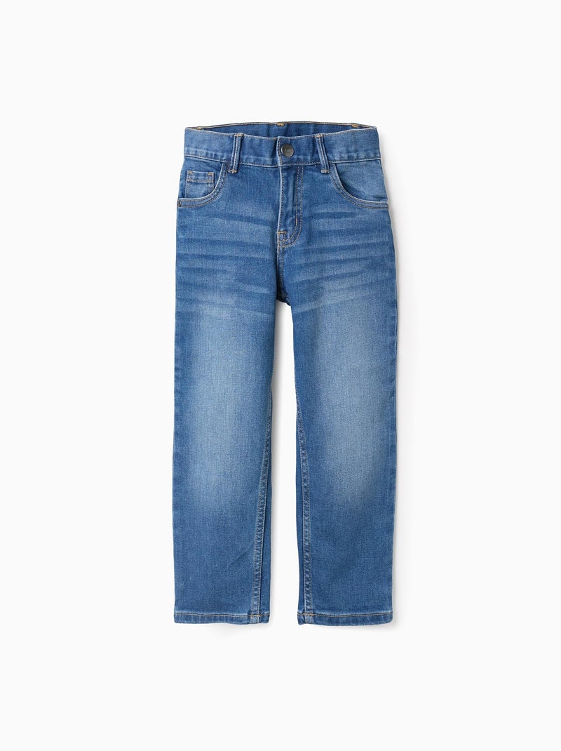 Jean Coupe Droite Bleu - Kiabi