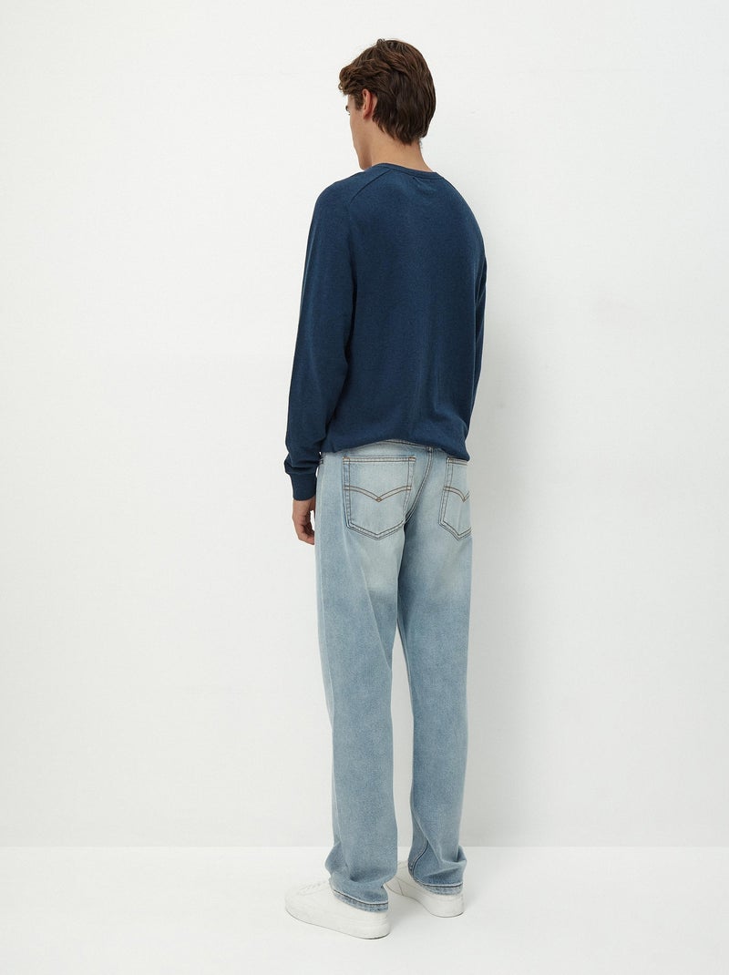 Jean coupe droite Bleu - Kiabi