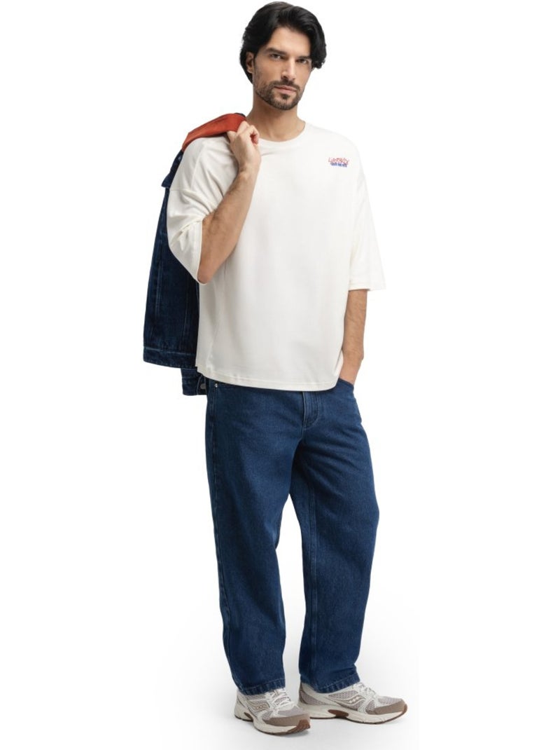 Jean coupe droite et ample homme homme heritage Bleu - Kiabi