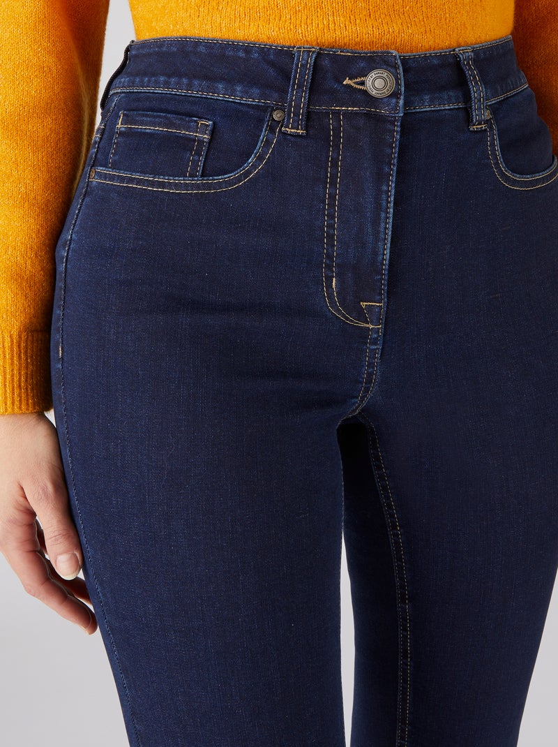Jean coupe droite Perfect Fit by Damart - Damart Bleu denim - Kiabi