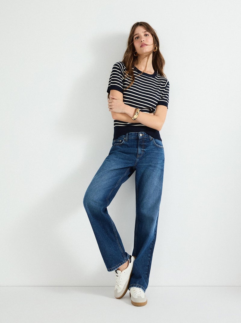 Jean coupe droite pour femme MO Fashion Bleu - Kiabi