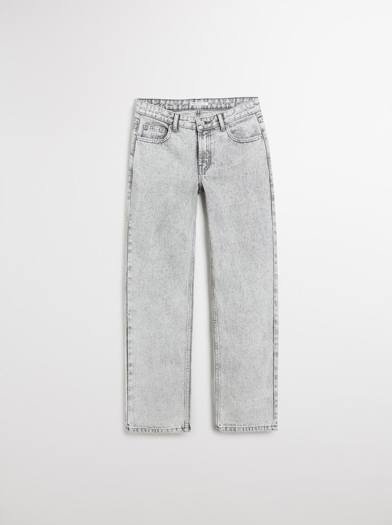 Jean coupe droite pour femme MO Fashion Gris - Kiabi