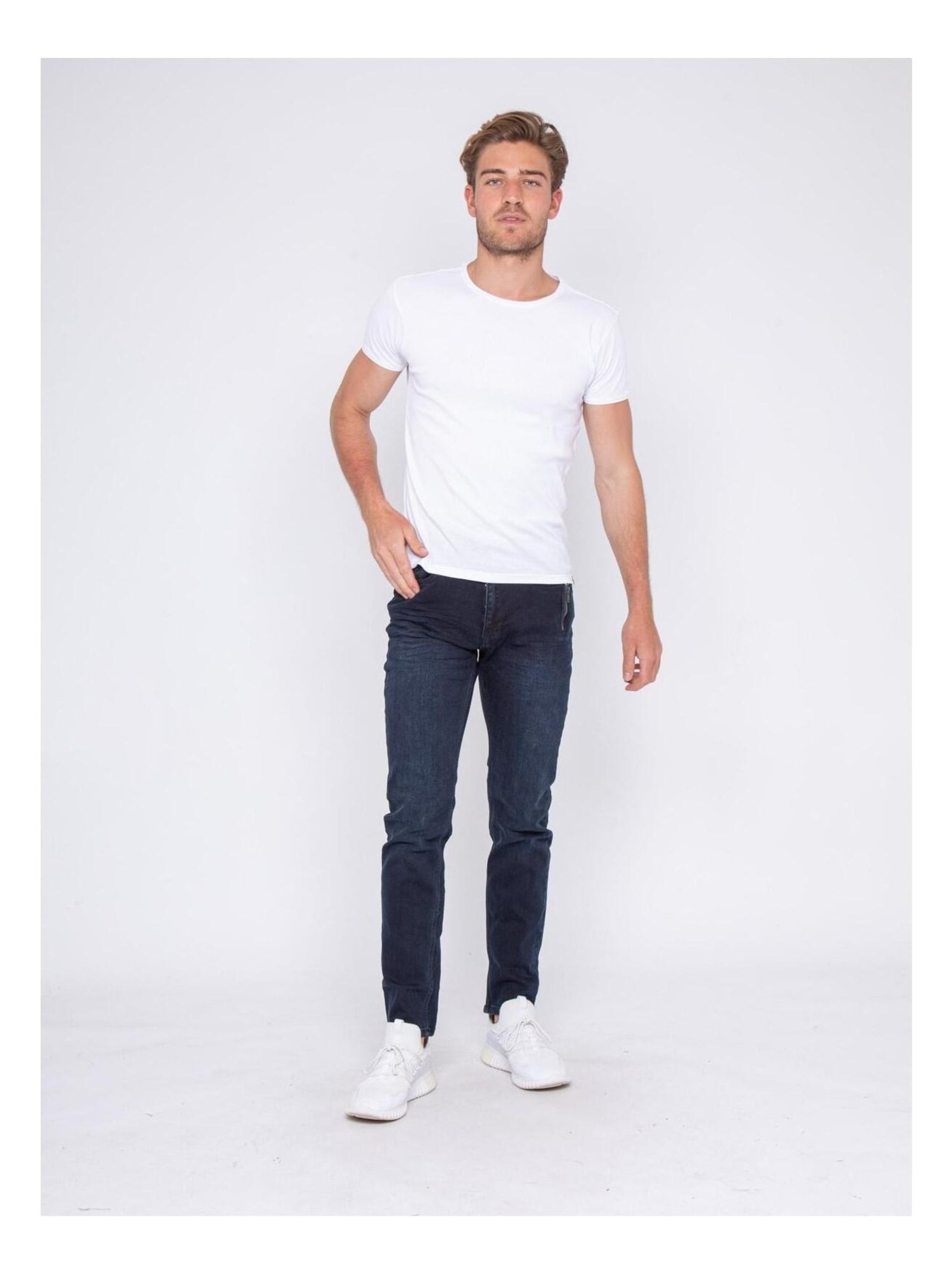 Jean Droit Blanc YOU YOU Taille 46 - Coton/élasthanne | Coupe Regular Pour Femme | État Très Bon