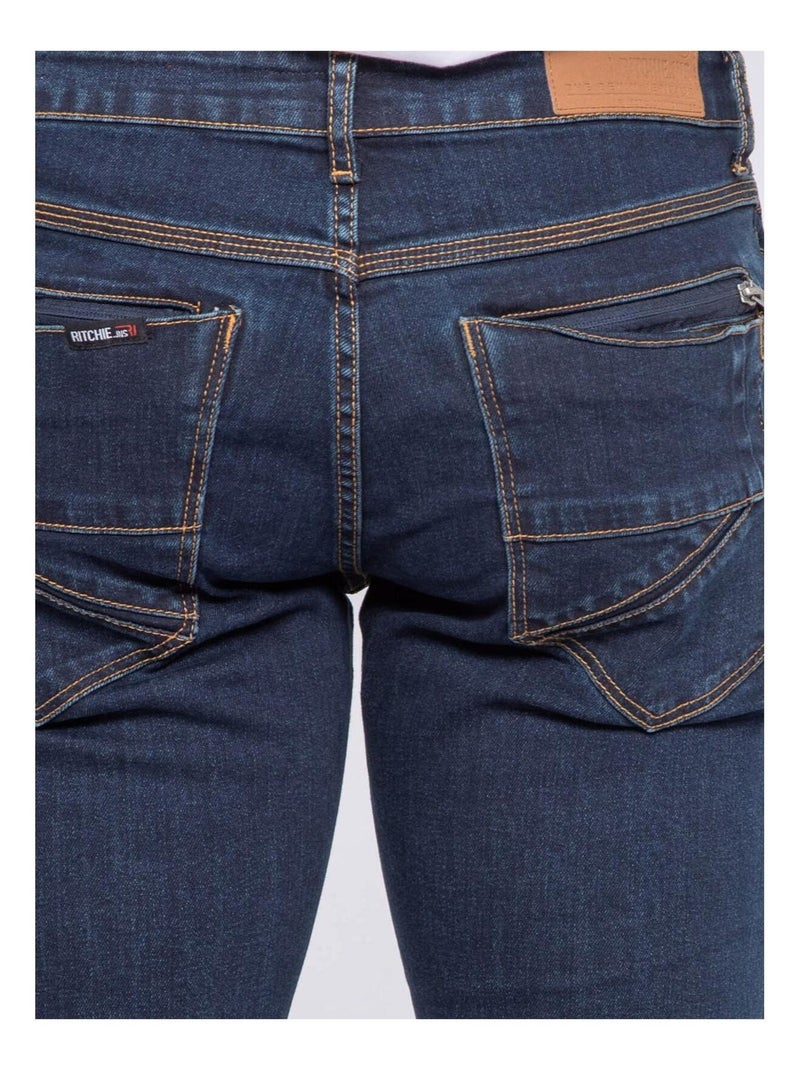 Jean coupe droite SWARZYL Bleu - Kiabi