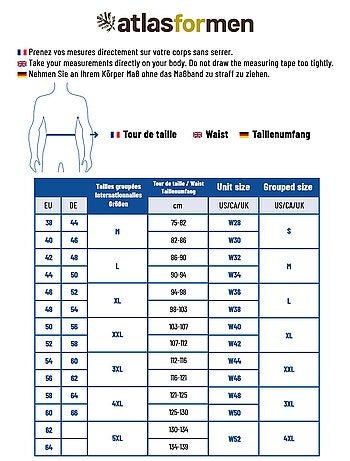 Jean Coupe Droite Taille Semi-Elastiquée - ATLAS FOR MEN