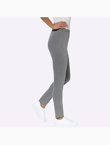 Jean coupe étroite à ceinture élastique et style décontracté - Taille courte - Moda Vilona
