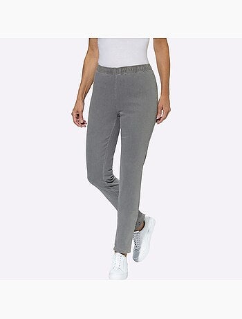 Jean coupe étroite à ceinture élastique et style décontracté - Taille courte - Moda Vilona