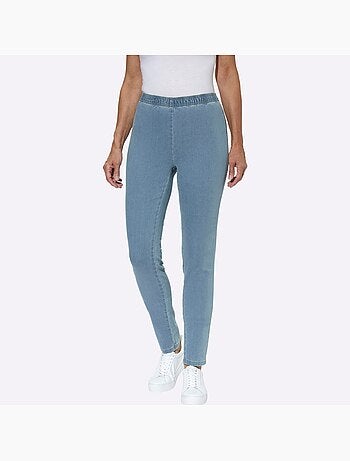 Jean coupe étroite à ceinture élastique et style décontracté - Taille courte - Moda Vilona