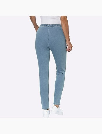 Jean coupe étroite à ceinture élastique et style décontracté - Taille courte - Moda Vilona