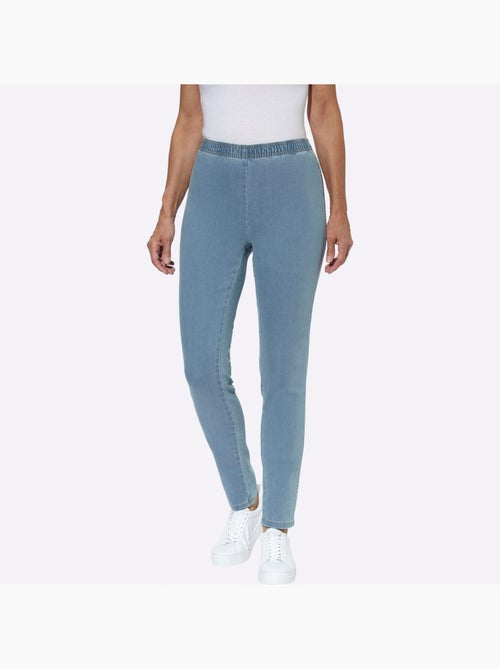 Jean coupe étroite à ceinture élastique et style décontracté - Taille courte - Moda Vilona - Kiabi