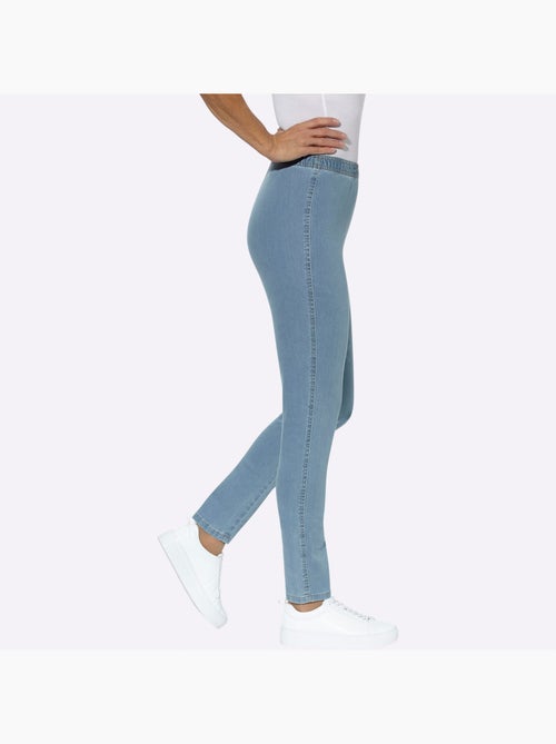 Jean coupe étroite à ceinture élastique et style décontracté - Taille courte - Moda Vilona - Kiabi