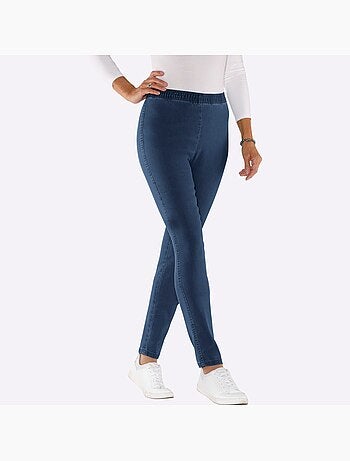 Jean coupe étroite à ceinture élastique et style décontracté - Taille courte - Moda Vilona