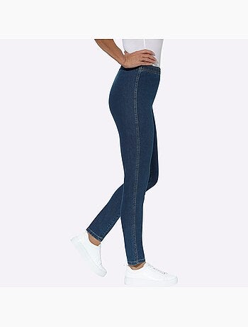 Jean coupe étroite à ceinture élastique et style décontracté - Taille courte - Moda Vilona
