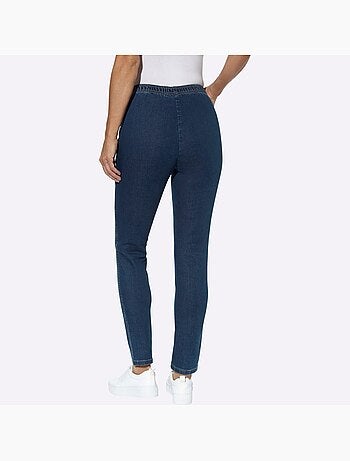 Jean coupe étroite à ceinture élastique et style décontracté - Taille courte - Moda Vilona