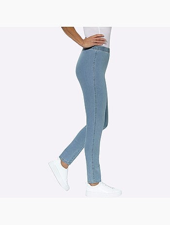 Jean coupe étroite avec ceinture élastique et matière extensible - Taille standard - Moda Vilona