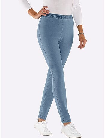 Jean coupe étroite avec ceinture élastique et matière extensible - Taille standard - Moda Vilona
