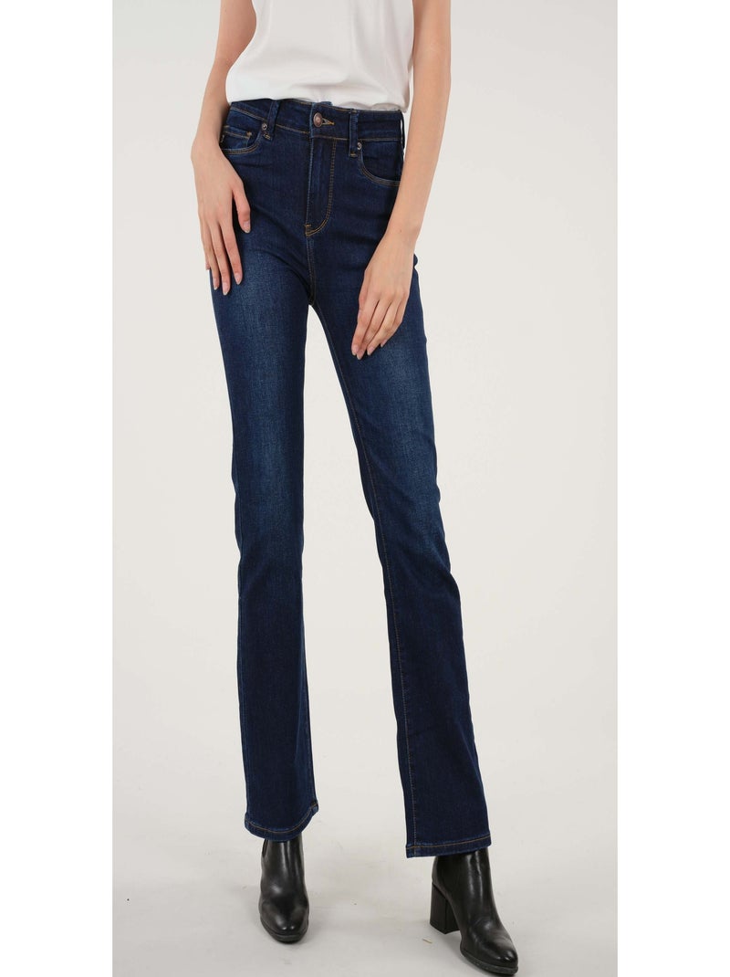 Jean coupe flare 'Deeluxe' Bleu foncé - Kiabi
