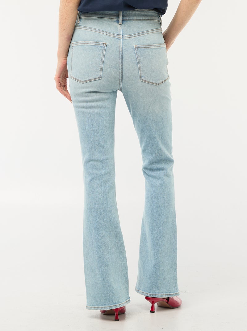 Jean coupe flare/bootcut à taille haute Bleu - Kiabi