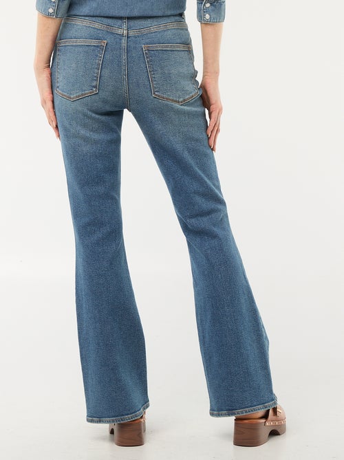 Jean coupe flare/bootcut à taille haute - Kiabi