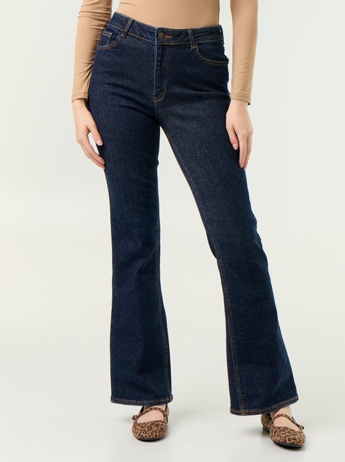 Jean coupe flare/bootcut à taille haute - Kiabi