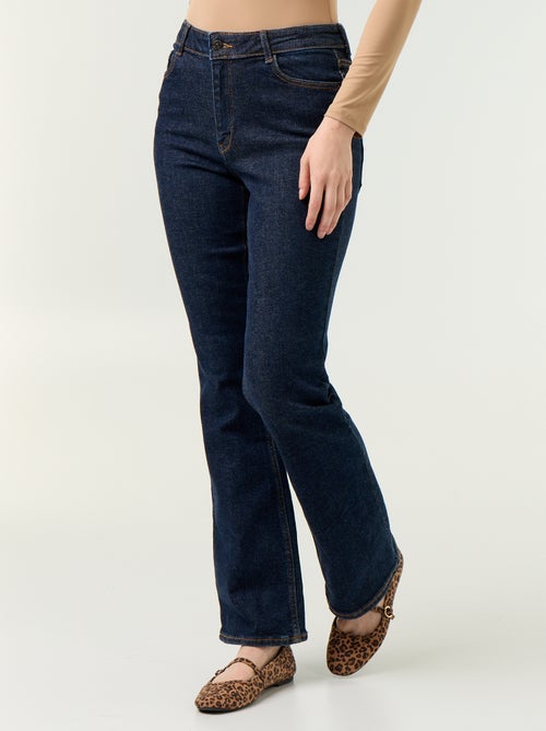 Jean coupe flare/bootcut à taille haute - Kiabi