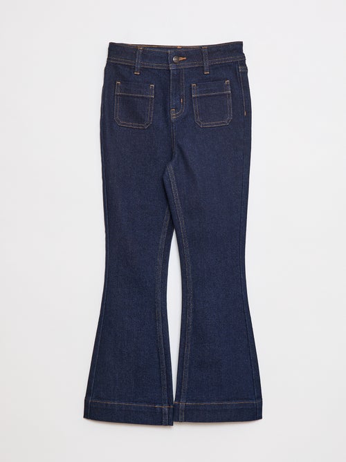 Jean coupe flare/bootcut avec poches plaquées - Kiabi