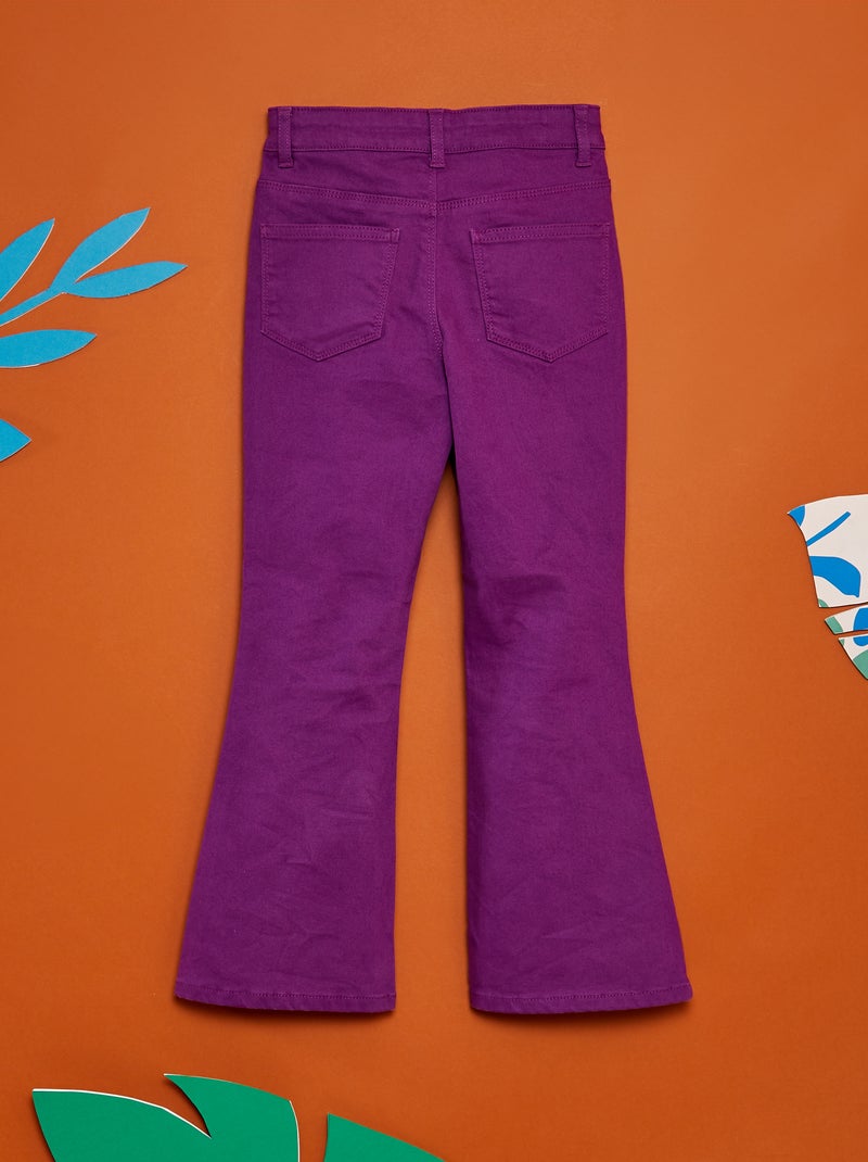 Jean coupe flare/bootcut Violet - Kiabi
