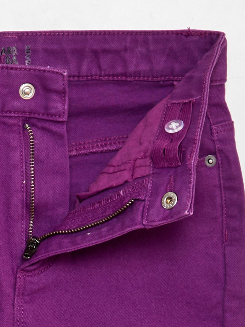 Jean coupe flare/bootcut Violet - Kiabi