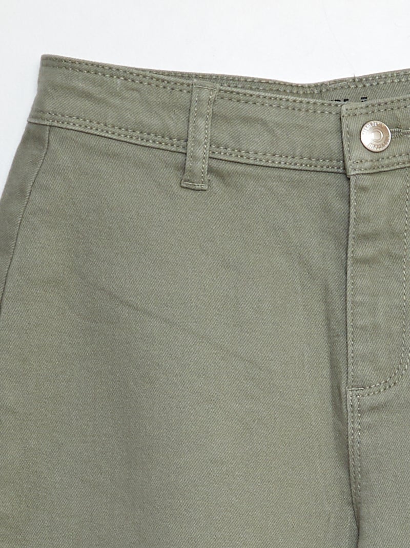 Jean coupe large - Coupe + confortable Vert - Kiabi