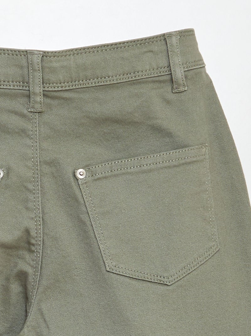 Jean coupe large - Coupe + confortable Vert - Kiabi