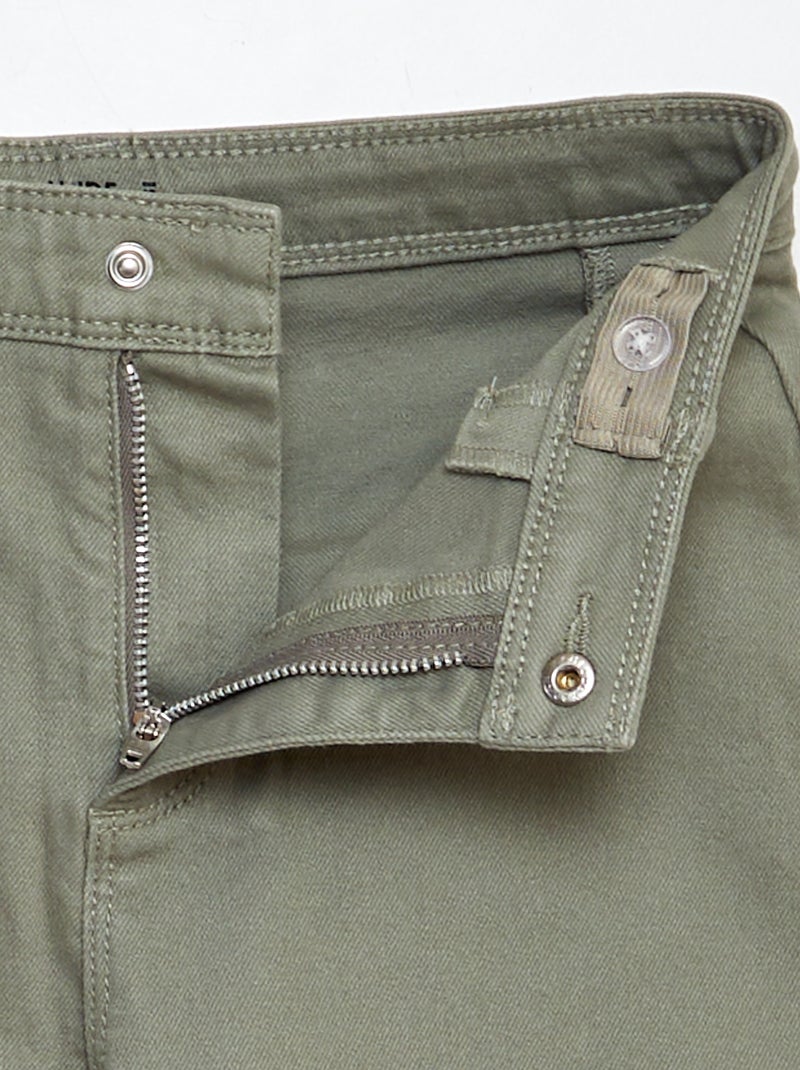 Jean coupe large - Coupe + confortable Vert - Kiabi