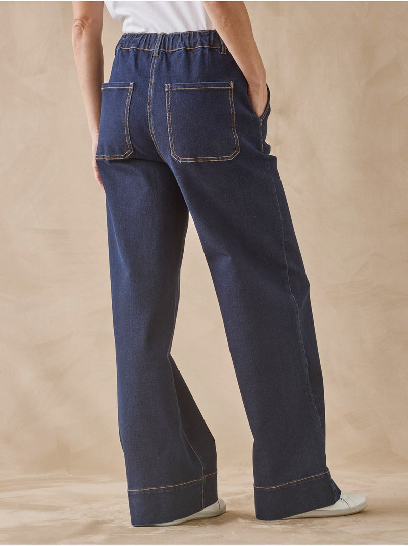 Jean coupe large - DAXON Bleu denim - Kiabi