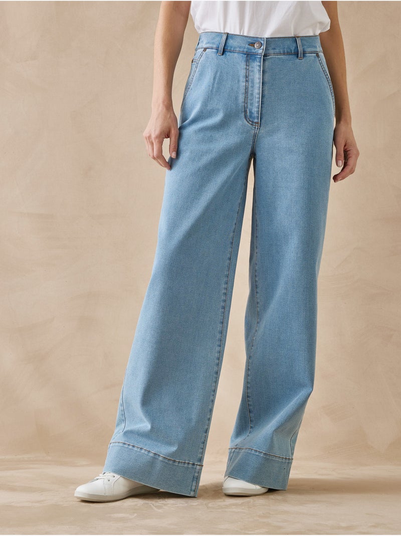 Jean coupe large - DAXON Bleu jean - Kiabi