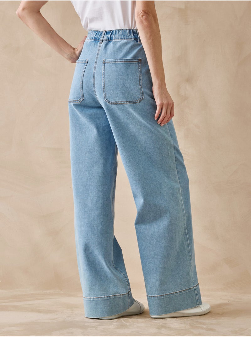 Jean coupe large - DAXON Bleu jean - Kiabi