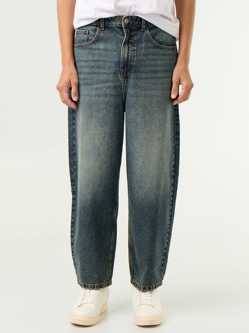 Jean coupe large 5 poches - Kiabi Jean coupe large 5 poches - Kiabi