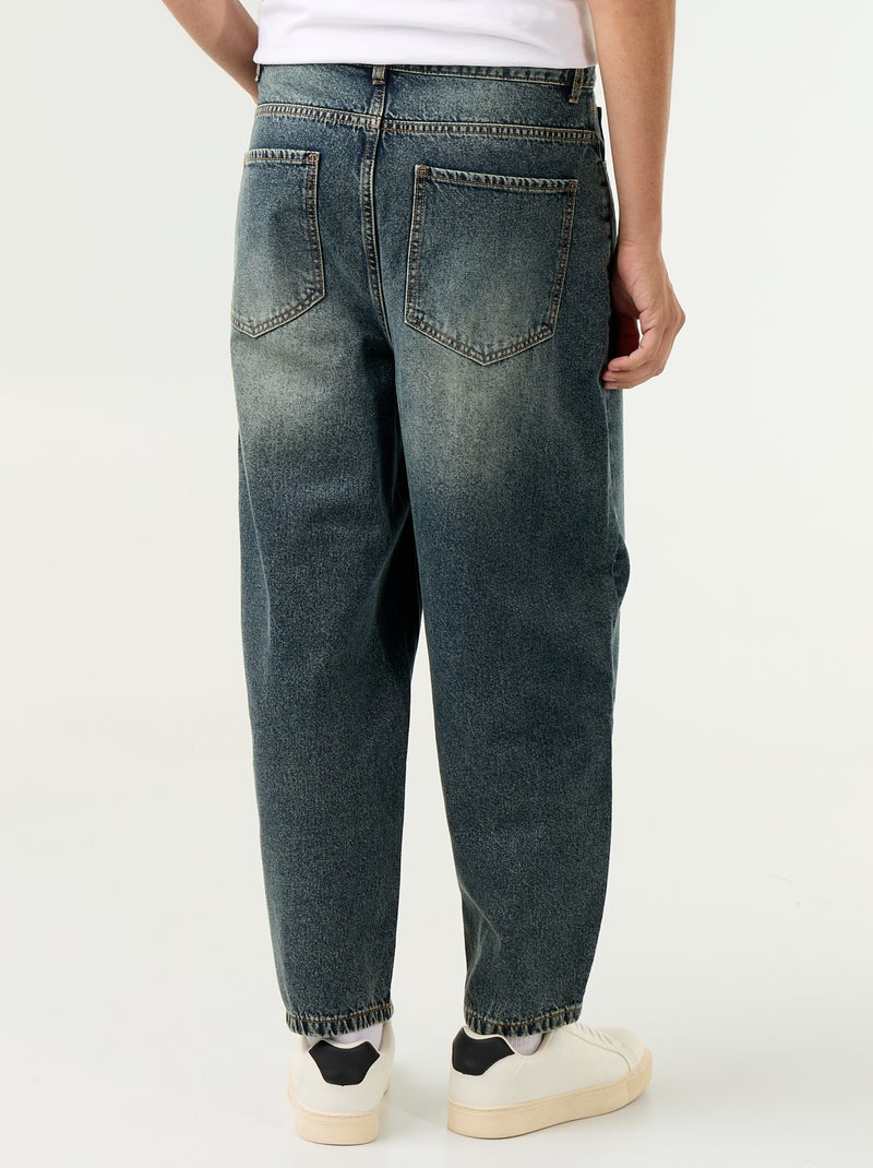 Jean coupe large 5 poches Bleu - Kiabi