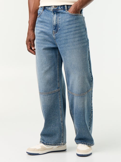 Jean coupe large / Loose fit à 5 poches - Kiabi Jean coupe large / Loose fit à 5 poches - Kiabi