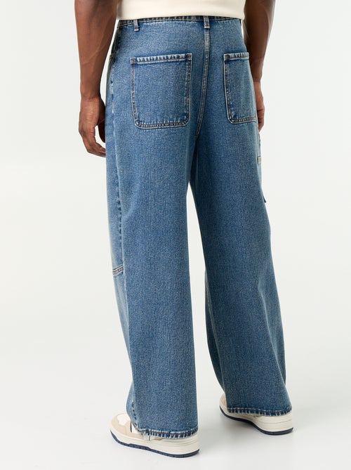 Jean coupe large / Loose fit à 5 poches - Kiabi Jean coupe large / Loose fit à 5 poches - Kiabi