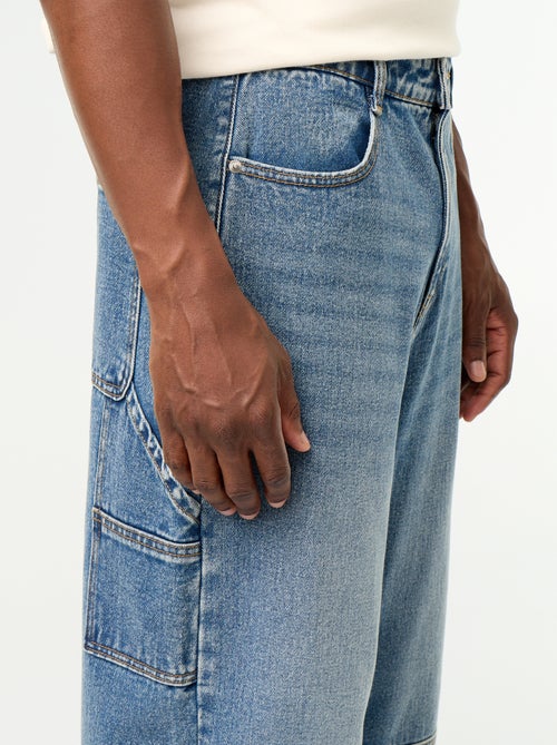 Jean coupe large / Loose fit à 5 poches - Kiabi Jean coupe large / Loose fit à 5 poches - Kiabi