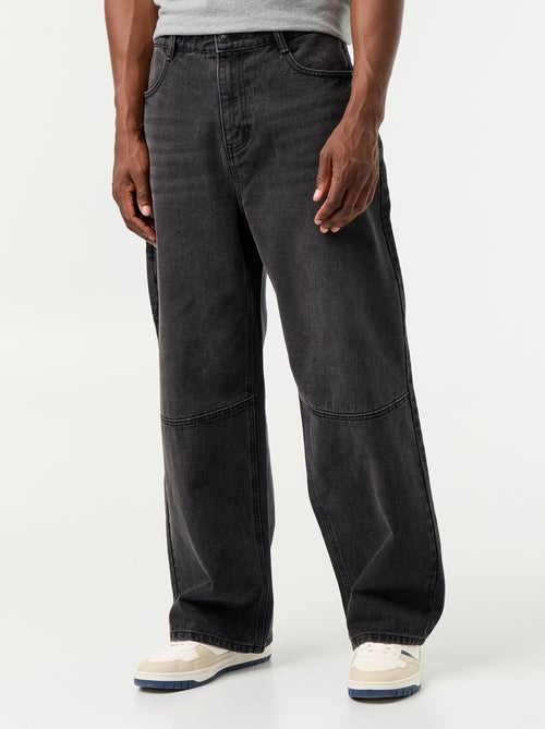 Jean coupe large / Loose fit à 5 poches - Kiabi Jean coupe large / Loose fit à 5 poches - Kiabi