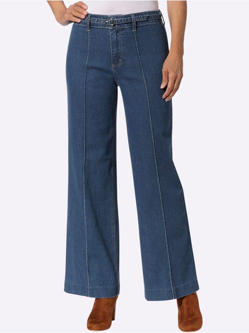 Jean coupe large mode - taille courte - witt - Kiabi